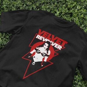 Rock Band T-shirt | Velvet Revolver Band T-Shirt | Classic Red and White Tee